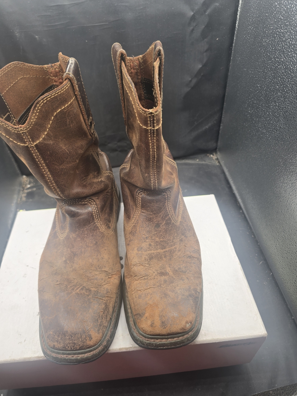 Caterpillar‎ Brown Leather Cowboy Work Boots
